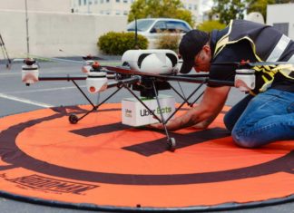 Uber запускает проект доставки продуктов при помощи дронов