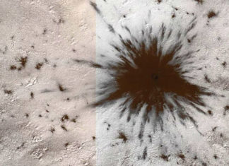 Спутник MRO продолжает слежку за Марсом