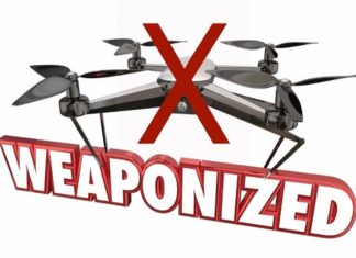 В Америке запрещено использовать дроны с прикреплённым к ним оружием