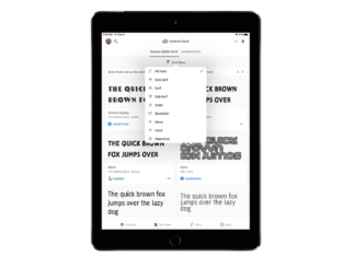 Adobe привносит на iOS-устройства 17 000 шрифтов