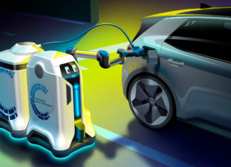 Volkswagen представила робота, который сможет самостоятельно заряжать электрокары