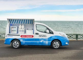 Nissan представил необычный проект электрофургона с мороженным