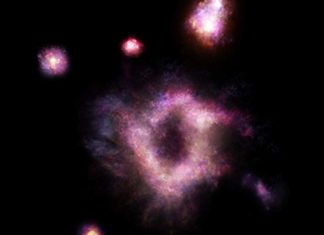 Обнаружена уникальная огненная галактика R5519