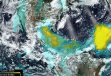 НАСА отслеживает пылевой шторм из Сахары