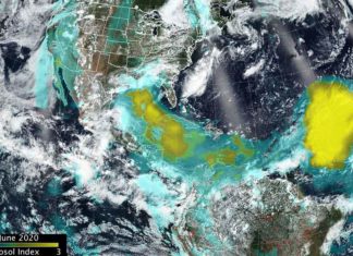 НАСА отслеживает пылевой шторм из Сахары