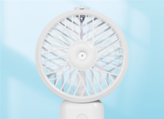 Xiaomi выпустила портативный ручной вентилятор с функцией увлажнения