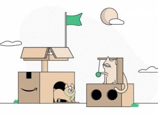 Amazon решила порадовать домашних кошек своими коробками-конструкторами