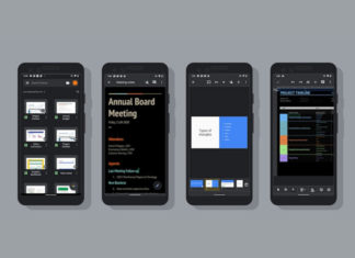 В Google Sheets, Slides и Docs появилась тёмная тема