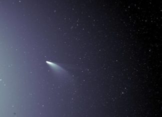 Комета NEOWISE поймана в объекты камер НАСА