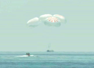 SpaceX успешно завершила свою миссию с запуском Crew Dragon