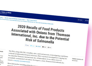 Центр CDC и Комиссия FDA рассказали о текущей ситуации со вспышке сальмонеллеза в США