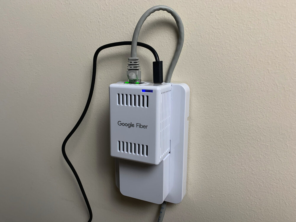 use google fiber box with second router
