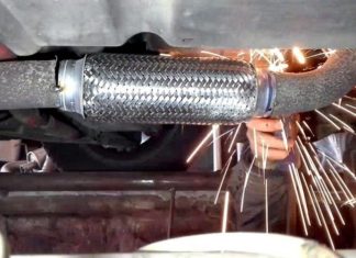 Гофра для выхлопной системы автомобиля