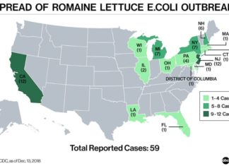 Центр CDC говорит о завершении вспышки E.Coli