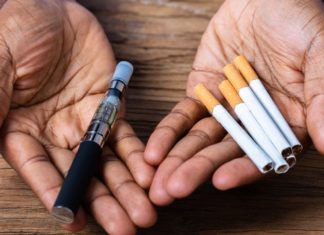 Смешивание вейпа и сигарет может привести к повышенному риску заболеваний