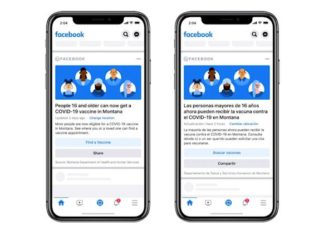 Facebook будет призвать вас к вакцинации через уведомления
