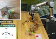 Учёные создали робота, ориентирующегося на зрение и осязание