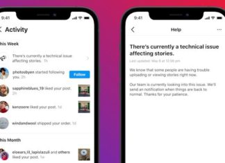 Instagram будет уведомлять вас о масштабных сбоях приложения
