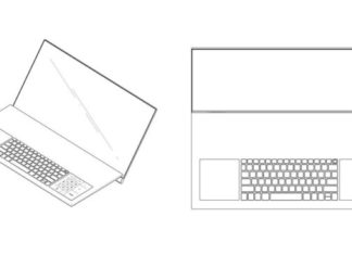 LG запатентовала необычный ноутбук с тремя дисплеями